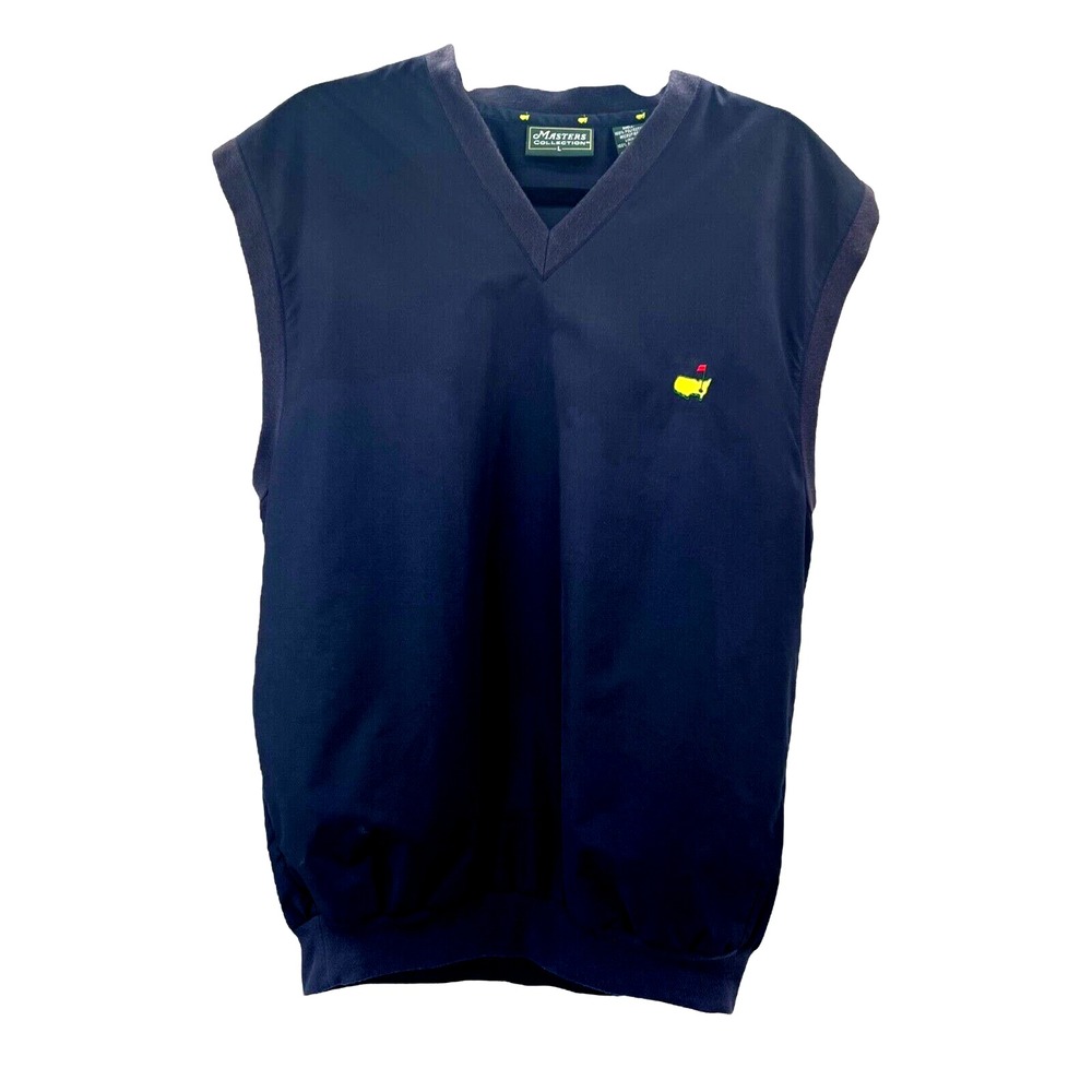 Masters Collection Mens Navy Blue L Golf V-Neck‎ Vest